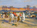 Stopp i öknen - Frederick Arthur Bridgman — vy av konstverket