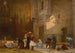 Bön i Kairos moské - Frederick Arthur Bridgman — vy av konstverket