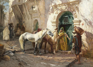 Frederick Arthur Bridgman - Scne prise au Maroc.webp