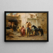 Rue i Algeriet - Frederick Arthur Bridgman — inramlat konstverk på väggen