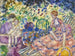 Frukost i trädgården - Frederick Carl Frieseke — vy av konstverket