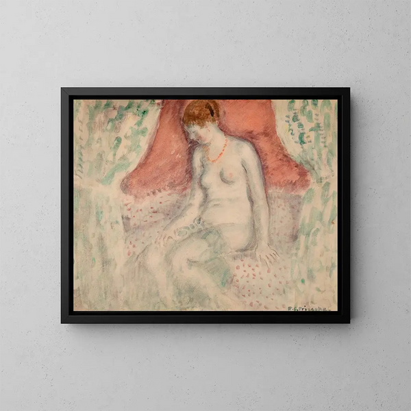Nu - Frederick Carl Frieseke — inramlat konstverk på väggen