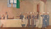Orphelines i hospitalets matsal som går till sin plats vid bordet - Frederick Cayley Robinson — vy av konstverket