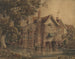den gamla Farnham Hall, Suffolk - Frederick George Reynolds — vy av konstverket
