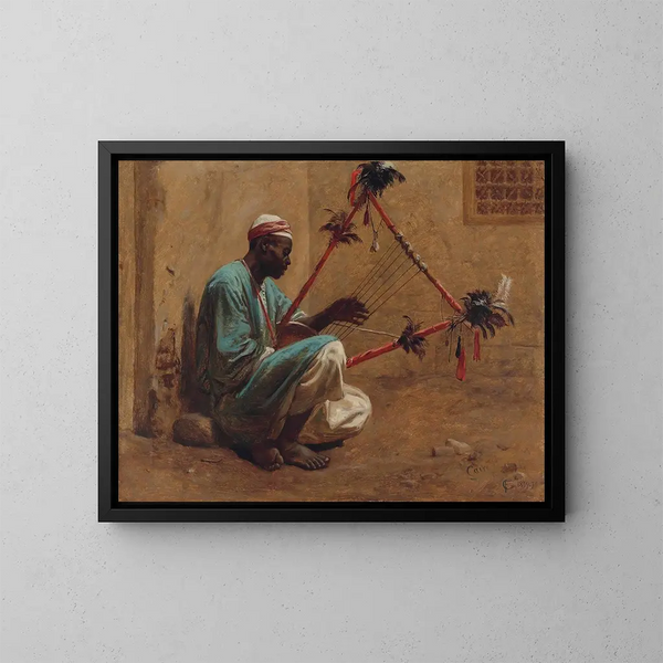 Le joueur de cistre - Frederick Goodall — inramlat konstverk på väggen