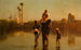 Le Chemin depuis le Village, Temps d'Inondation - Frederick Goodall — vy av konstverket
