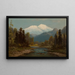 Mont Shasta, Kalifornien - Frederick Schafer — inramlat konstverk på väggen