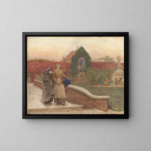 Le port de refuge - Frederick Walker — inramlat konstverk på väggen