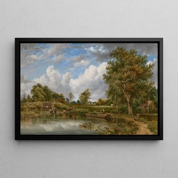 Frederick Waters Watts - Dedham Lock on the River Stour.webp