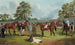 Grupp i hästkapplöpningsbanans inhägnad vid Dowling Forest Ballarat 1863 - Frederick Woodhouse — vy av konstverket