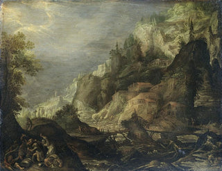 Frederik Van Valckenborch - Mountainous Landscape.webp