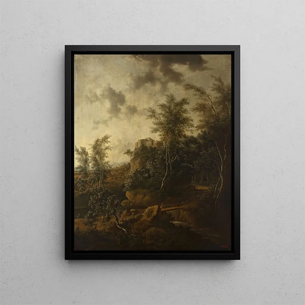 Frederik de Moucheron - Landscape with a castle.webp