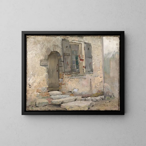Mur de maison à Grez - Fredrik Kolstø — inramlat konstverk på väggen