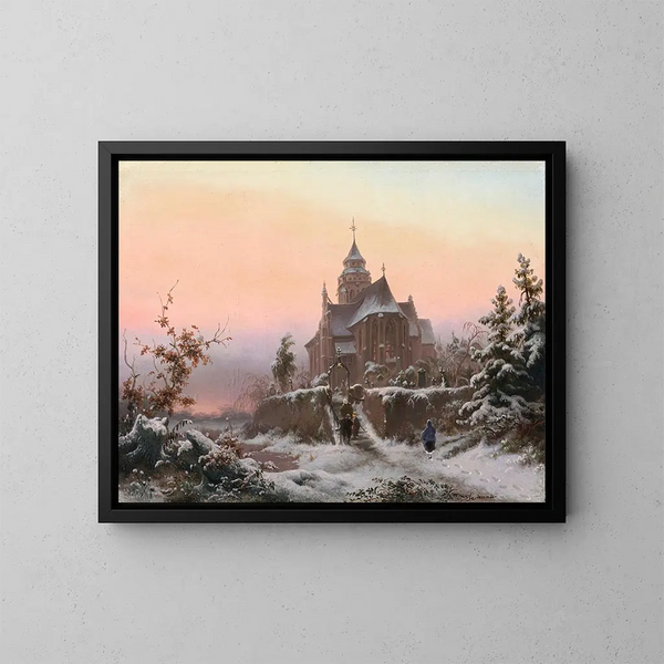 December - Fredrik Marinus Kruseman — inramlat konstverk på väggen