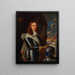 Porträtt av en gentleman kallad Jacques II Marquis de Castelnau 1620-1658 - Fransk skola — inramlat konstverk på väggen