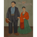 Reproduktion av målningen Frida och Diego Rivera - Frida Kahlo