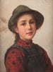 Ung flicka - Friedrich Anton Preiss — vy av konstverket