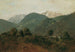 Vue de Scheuchenstein vers le Gauermannhof avec Schneeberg en arrière-plan - Friedrich August Matthias Gauermann — vy av konstverket