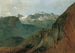 Le Dachstein från Plassen nära Hallstatt - Friedrich August Matthias Gauermann — vy av konstverket