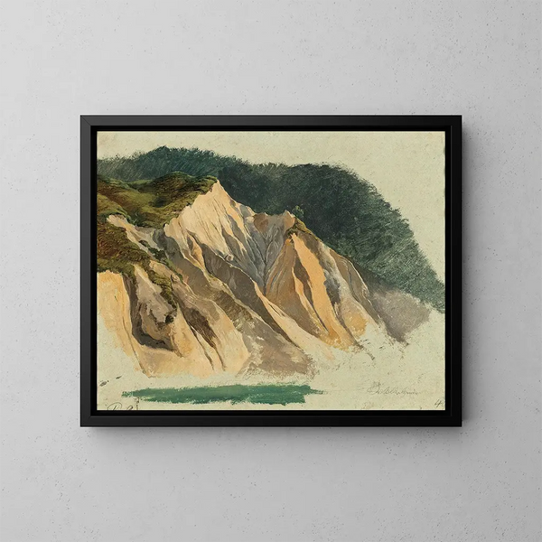 Ruine de rochers près de Wildalpen - Friedrich August Matthias Gauermann — inramlat konstverk på väggen