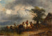 Abreuvoir för hästar - Friedrich August Matthias Gauermann — vy av konstverket