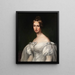 porträtt av Caroline Krafft född Platner 1811–1873 - Friedrich Drück — inramlat konstverk på väggen