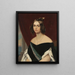 Portrait of D. Amélia de Beauharnais - Friedrich Drück — inramlat konstverk på väggen