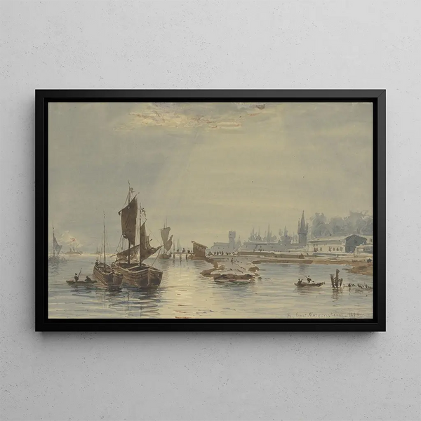 Friedrich Ernst Morgenstern - At the port of Mainz.webp
