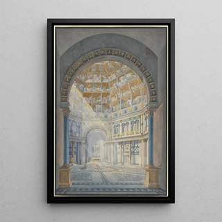 Friedrich Eugen Peipers - Das Innere des Baptisteriums S Giovanni in Florenz.webp