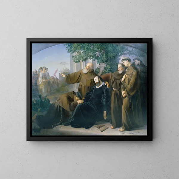La mort de Torquato Tasso - Friedrich Friedländer — inramlat konstverk på väggen