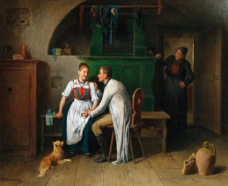 Friedrich Friedlnder - Stelldichein in der Stube.webp