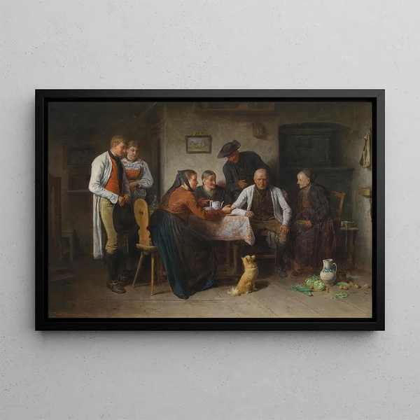 Friedrich Friedlnder - von Mahlheim Besuch des Brautwerbers.webp