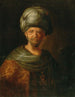 En man med skägg i orientalisk kostym - Friedrich Hartmann Barisien — vy av konstverket