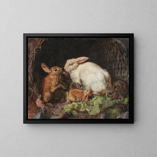 Friedrich Heimerdinger - A Family of Hares.webp