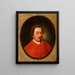 Porträtt av Zbigniew Oleśnicki 1389-1455 Vapen av Dębno Biskop av Kraków Kardinal Primat - Friedrich Kloss — inramlat konstverk på väggen
