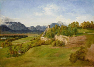 Friedrich Loos - Der Mnchsberg in Salzburg mit dem Josefsturm.webp