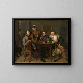 Friedrich Mosbrugger - Der Architekt Friedrich Eisenlohr im Kreise seiner Freunde.webp