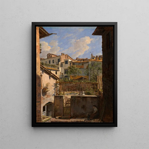 Friedrich Mosbrugger - Italienische Hinterhuser.webp