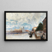 Venise, vy av Santa Maria della Salute - Friedrich Naht — inramlat konstverk på väggen