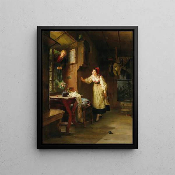 Friedrich Ortlieb - The Secret Visit of the Suitor.webp