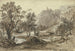 Vue de Nemi med Nemi-sjön i förgrunden - Friedrich Salathé — vy av konstverket
