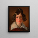 Antonie Amerling née Kaltenthaler, Mme Amerling - Friedrich von Amerling — inramlat konstverk på väggen