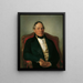 L'industriel Johann Nepomuk Reithoffer - Friedrich von Amerling — inramlat konstverk på väggen