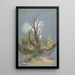 Sentier de montagne avec un arbre - Friedrich von Nerly — inramlat konstverk på väggen