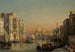 Le Grand Canal à Venise med utsikt över Santa Maria della Salute - Friedrich von Nerly — vy av konstverket