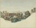 Vue de SS Giovanni e Paolo à Rome - Friedrich von Olivier — vy av konstverket