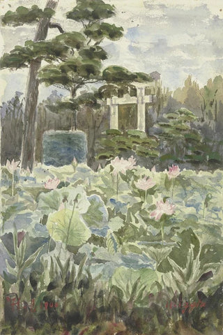 Fritz Hauck - Partie eines japanischen Gartens.webp