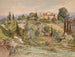 Vue du château de Cronberg au palais Coronini à Goritz - Fritz Lach — vy av konstverket