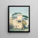 L'atelier de Raphaël et la Villa Borghese à Rome - Fritz Petzholdt — inramlat konstverk på väggen