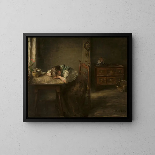 Abandonné - Fritz von Uhde — inramlat konstverk på väggen